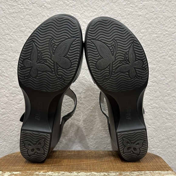 Algeria Riki Black Leather Sandals Size 9 - Picture 6 of 7